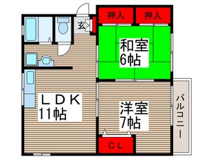 ケントハウスの物件間取画像